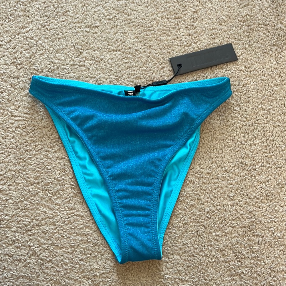 TRIANGL MICA HIGH WAISTED SPARKLY BLUE BOTTOMS
